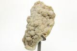 Sparkling Green Druzy Quartz Formation on Metal Stand #209024-3